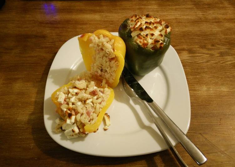 Easiest Way to Prepare Quick Pasta Stuffed Bell Pepper