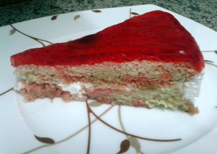 Upside down Jello Cake Upside down Jello Cake
