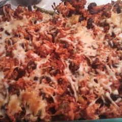 A picture of Ground Turkey Italian Veggie Bake with Baby Yellow Potatoes Or Cauliflower.