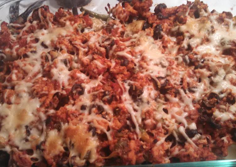 Ground Turkey Italian Veggie Bake with Baby Yellow Potatoes Or Cauliflower Ground Turkey Italian Veggie Bake with Baby Yellow Potatoes Or Cauliflower