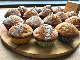 Rhubarb muffins