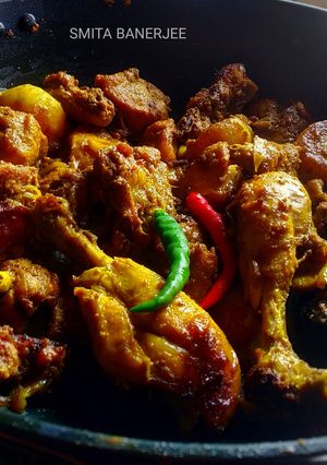 চিকেন কষা(chicken kosha recipe in Bengali) রেসিপির প্রধান ছবি