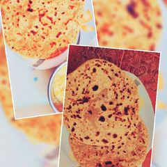 Aloo paratha A picture of Aloo paratha.