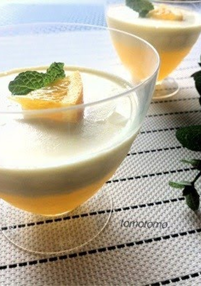 A picture of Easy Two Layer Bavarois Done in 10 Minutes.