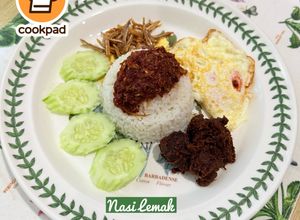 Gambar 👩‍🍳Nasi Lemak Santan Kotak