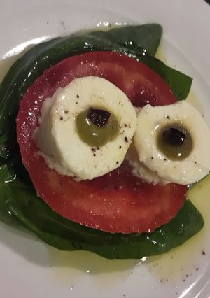 A picture of AMIEs Halloween MONSTER-RELLA Caprese.