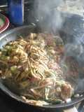 Guilt free chicken teriyaki (zucchini pasta)