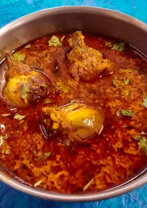 A picture of Brinjal curry or barwa baingan without onion garlic.