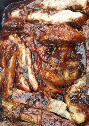 Una foto de Ribs a la Barbacoa