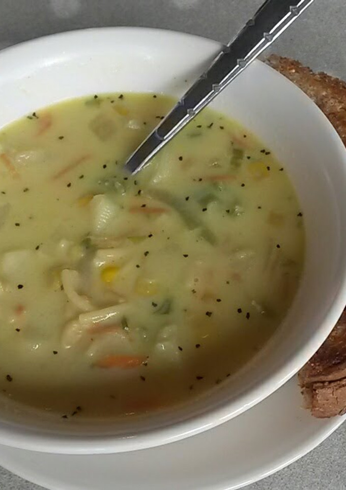 A picture of Chicken Noodle Chowder.