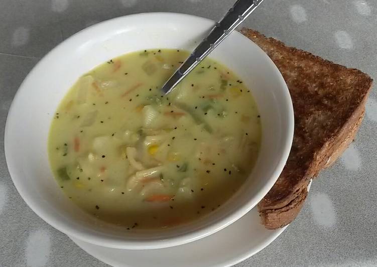 Step-by-Step Guide to Prepare Super Quick Homemade Chicken Noodle Chowder