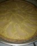 Tarta integral de ricota y peras