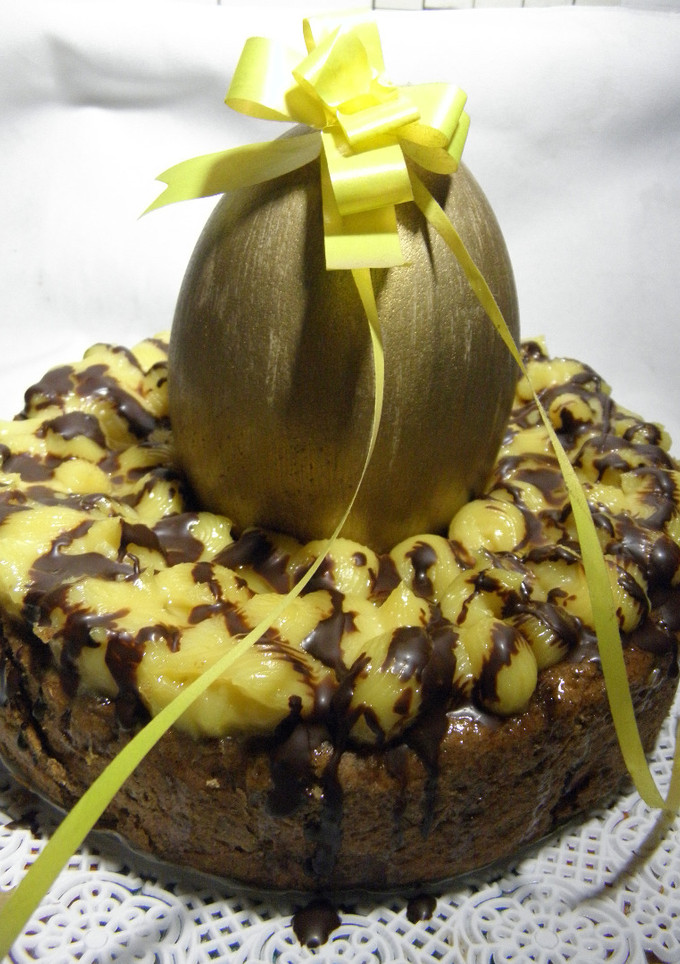 Una foto de Rosca de Pascua al chocolate