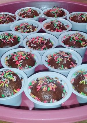 Foto resep Brownis Cup Kukus (1 telur)