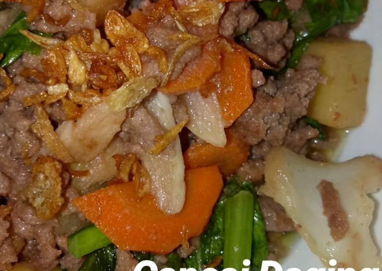 Cara Bikin Capcai Daging Anti Gagal