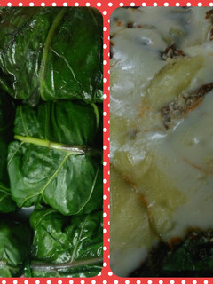 Una foto de Canelones de acelga y carne sin masa sin harina