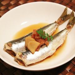 A picture of No Fishy Smell! Soft All the Way to the Bones! Sardines Simmered in Umeboshi and Ginger.
