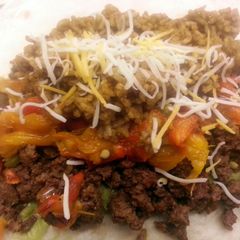 A picture of Twisted Beef Burritos.