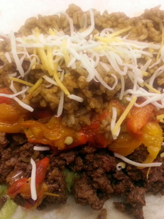 A picture of Twisted Beef Burritos.