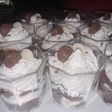 Shot de brownie con dulce de leche y merengue❤ Sin tacc