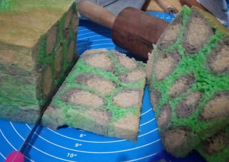 Bagaimana Membuat Roti Tawar Pandan Motif Leopard Oven Tangkring, Bisa Manjain Lidah