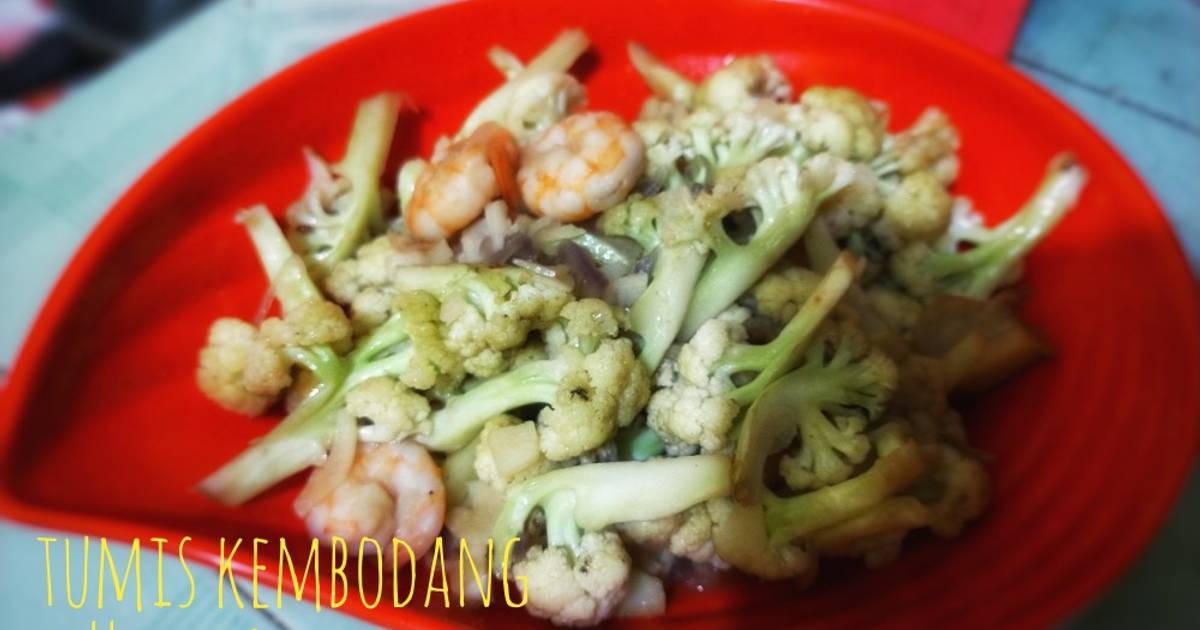 Resep Tumis Kembang Kol Udang Kembodang Oleh Indah Karunia Cookpad