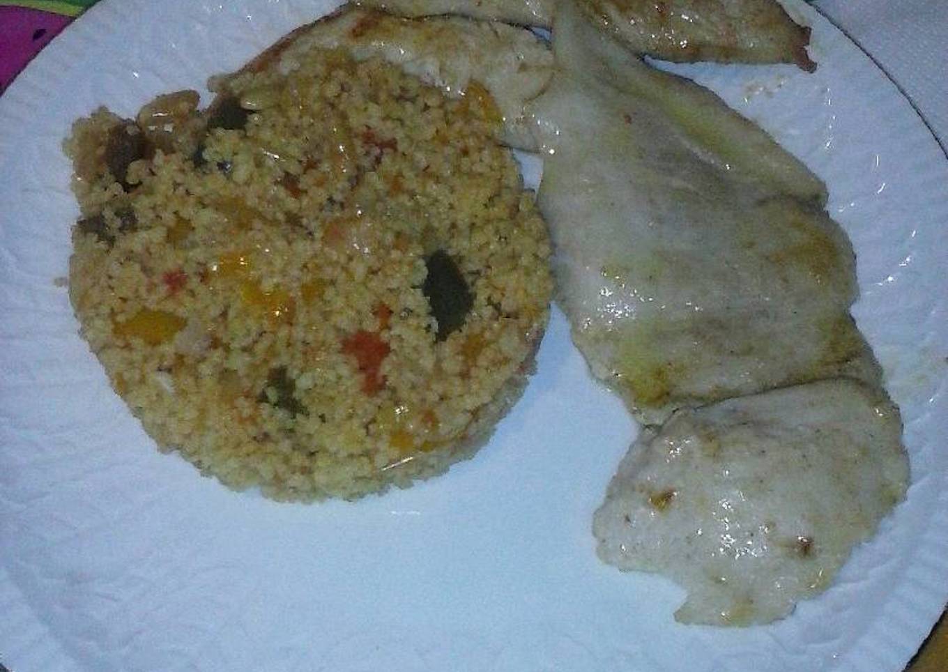 Cuscus con verduras escalivadas y pollo