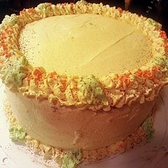 A picture of ~Fall Pumpkin Cream Cheese frosting~.
