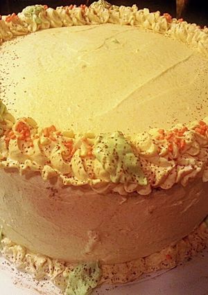 A picture of ~Fall Pumpkin Cream Cheese frosting~.