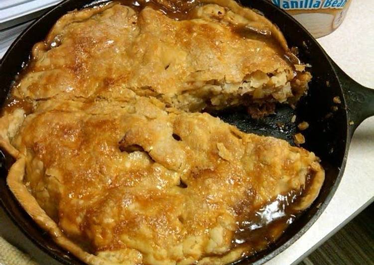 grilled cast iron skillet apple pie