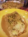 Lasagne al pistacchio con provola e salmone affumicato