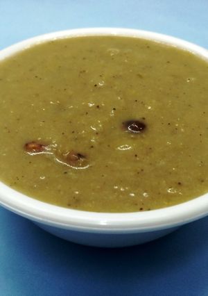 A picture of Cherupayar Pradhaman/Moongdal Kheer.