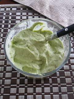 A picture of Spicy Avacado Cream Sauce.