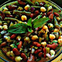 A picture of Lickity Split Three Bean Salad.