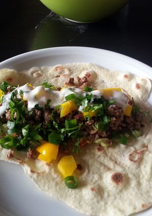 A picture of Homemade Beef Wraps.
