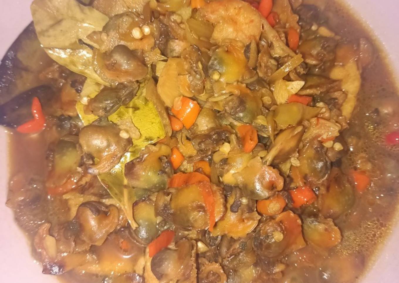 Oseng kerang pedas