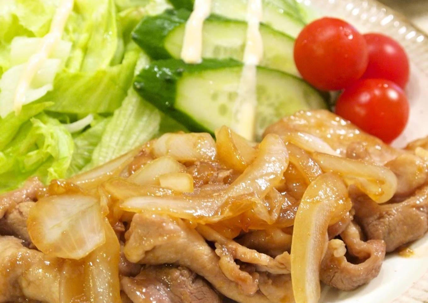 Teriyaki-style Pan-fried Ginger Pork
