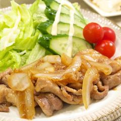 A picture of Teriyaki-style Pan-fried Ginger Pork.