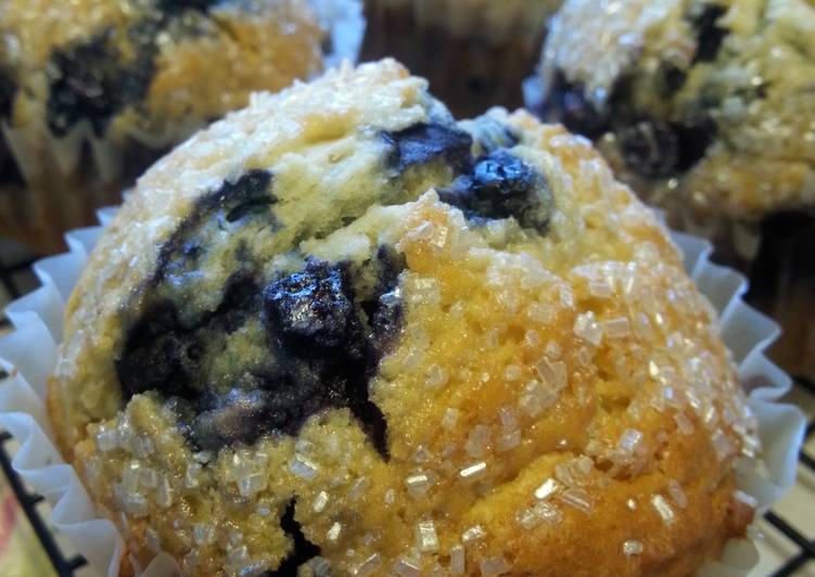 Simple Way to Make Super Quick Homemade &#34; Blueberry Muffins &#34; ( made with splenda )