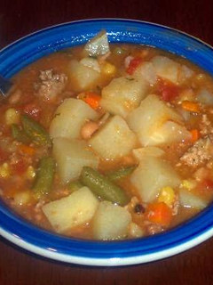 A picture of Hobo Stew.