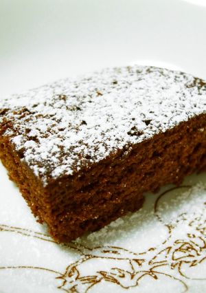 A picture of Gateau au Chocolat in a Silicone Steamer.