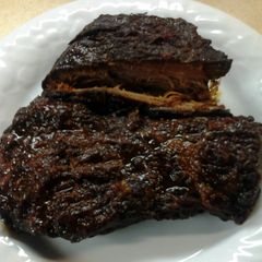 A picture of Sam's Crockpot Beef Brisket with Homemade Bbq Sauce.