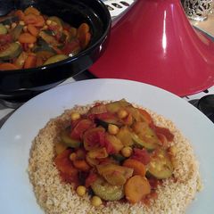 A picture of Vickys Moroccan-Style Root Vegetable Tagine, GF DF EF SF NF.