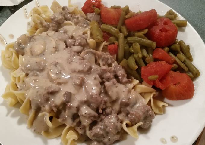 Easiest Way to Make Any-night-of-the-week Poor Man's Stroganoff (Stroganov)