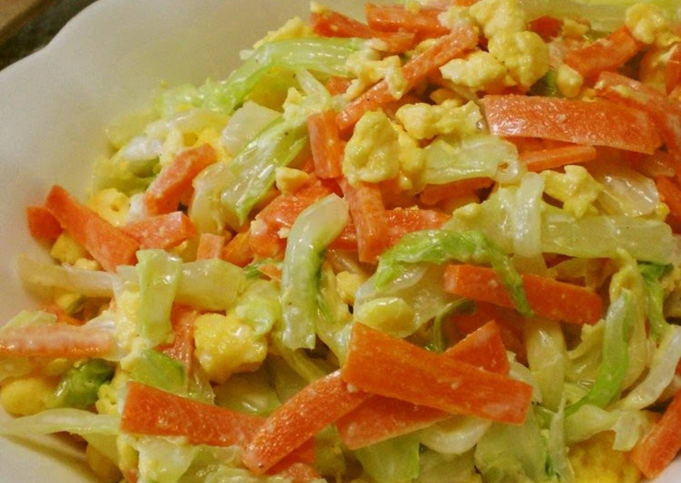 Colorful Egg and Vegetable Salad