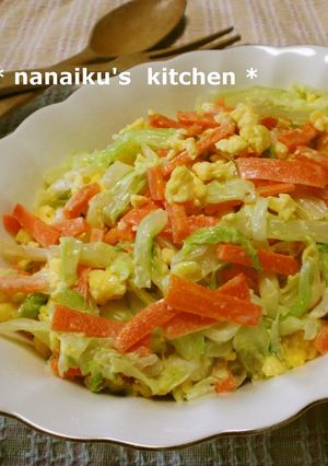 A picture of Colorful Egg and Vegetable Salad.