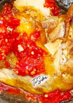 Foto resep 273. Ayam Penyet Sambal Merah|| Pedas dan Bikin Nagih