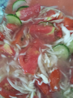 A kert termése salátába zárva 🍅🍅könnyű nyári saláta recept fotója