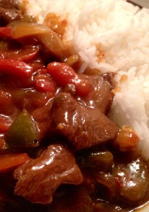 A picture of Spicy Pepper Steak.