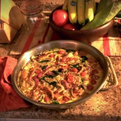 A picture of Sweet Potato and Tomato Frittata.